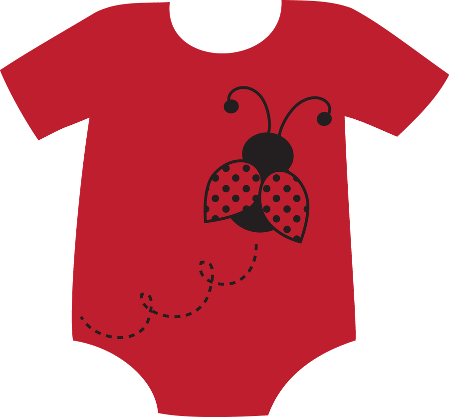 Red Clipart Baby Onesie Transparent Free - Clip Art (900x835), Png Download