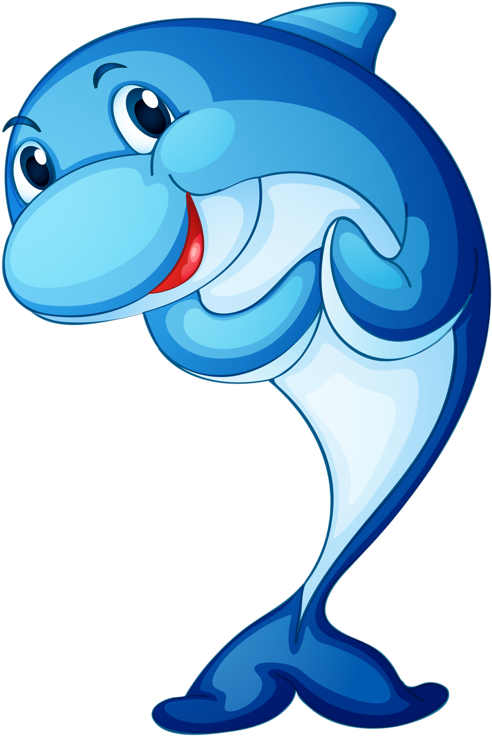 557 X 800 1 - Animals In Water Cartoons (557x800), Png Download