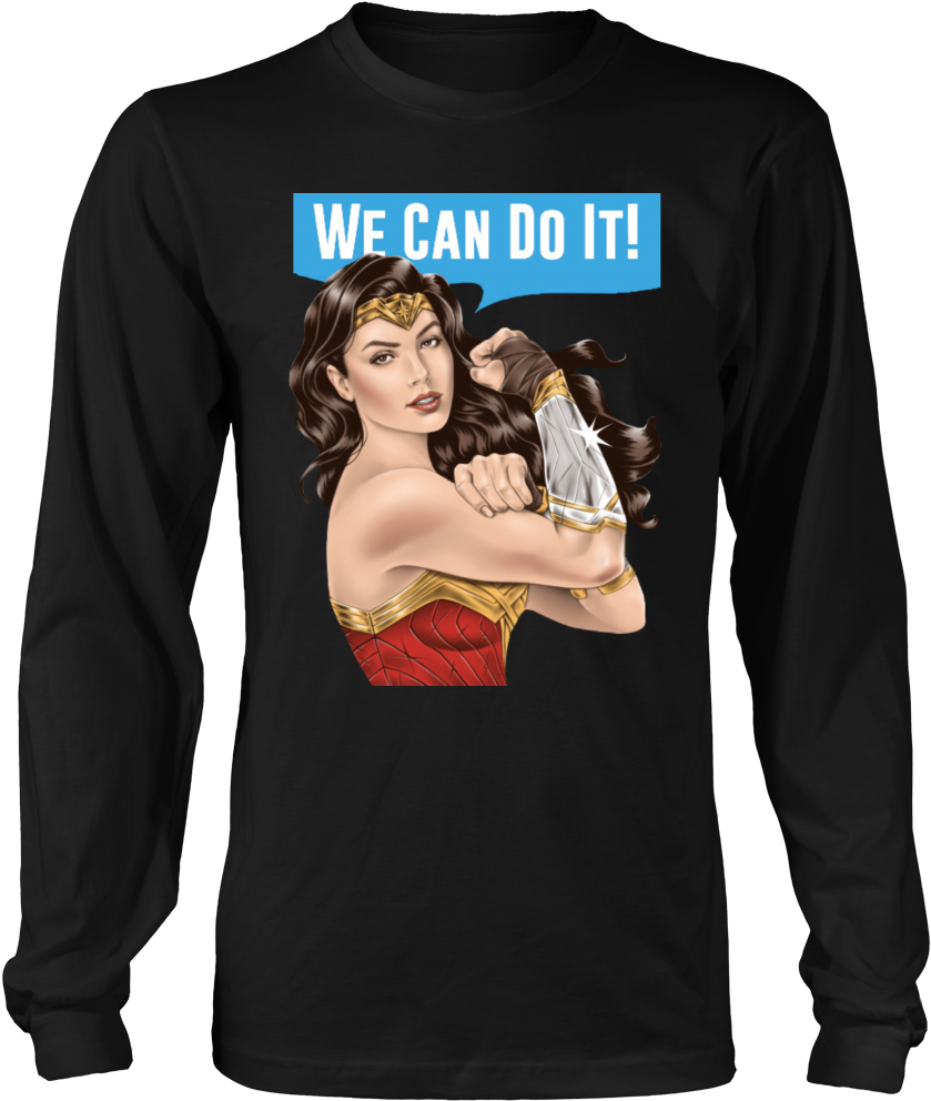 Wonder Women Riveter We Can Do It T-shirt - Britney Spears Metal Shirt (1000x1000), Png Download