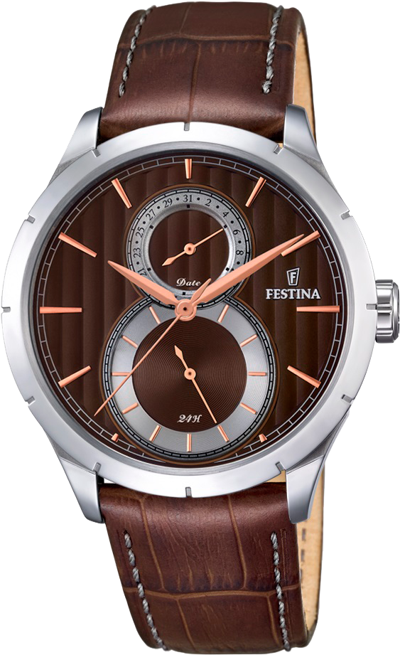 Festina Mens Chronograph Stainless Steel Watch With - Festina F16892 (709x1181), Png Download