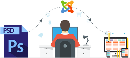 Psd To Joomla - Joomla (816x410), Png Download