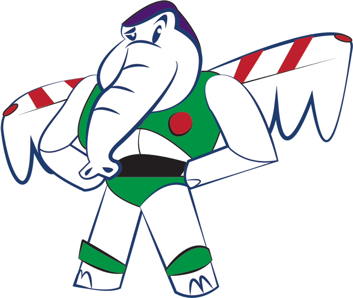 Buzz Lightyear - Cartoon (1788x1000), Png Download