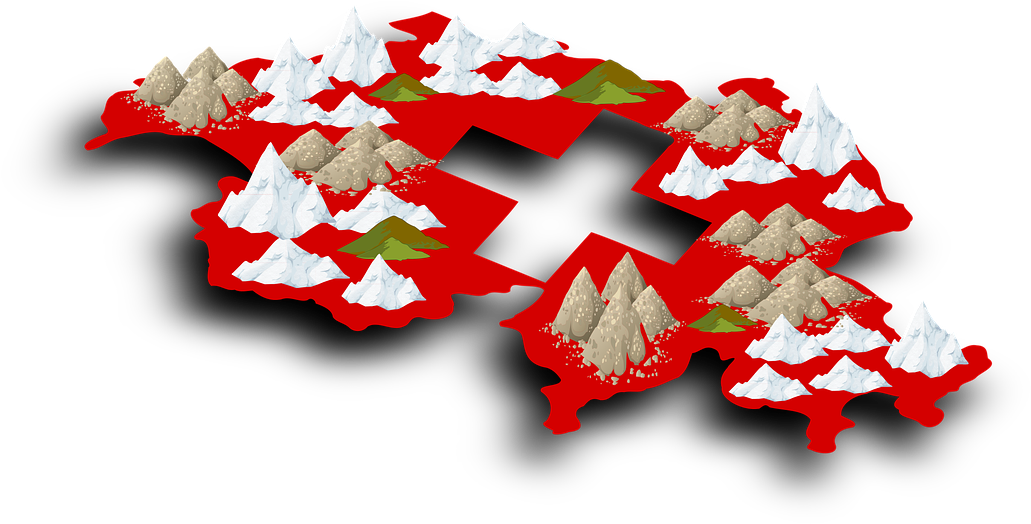 Flag,free - Switzerland Snow Mountain Logo Design (1280x768), Png Download