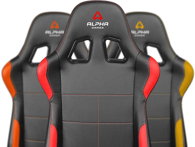 Alpha Gamer Vega Series - Cadeira Gamer Alpha Gamer Vega Black Red (850x700), Png Download