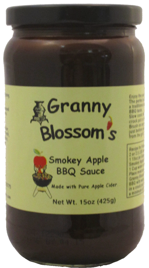 Granny Blossom's Smokey Apple Bbq Sauce - Natural Foods (500x907), Png Download