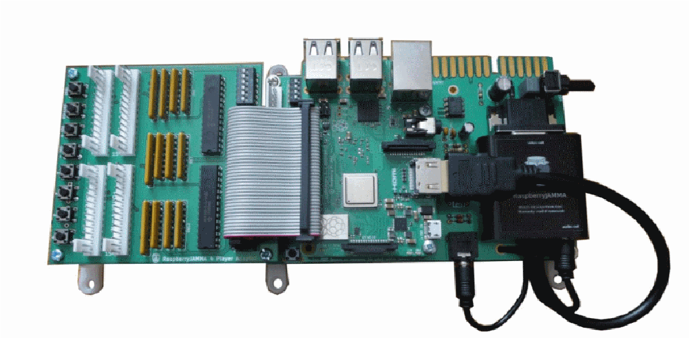 Arpicade Raspberry Pi Jamma Pcb Adapter For 4 Player - Electronic Component (1000x1000), Png Download