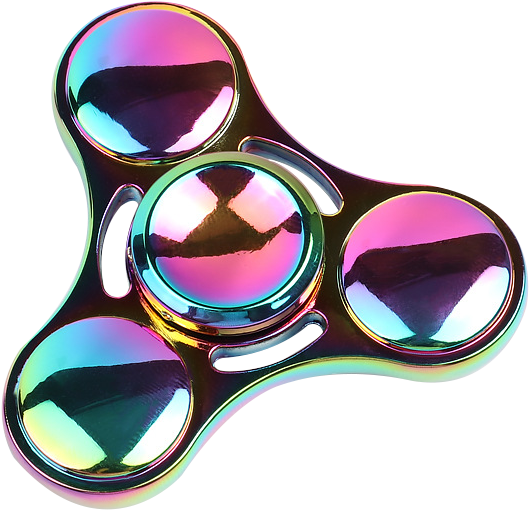 High Speed Fidget Spinner Colorful Electroplating Hand - Fidget Spinner (608x561), Png Download