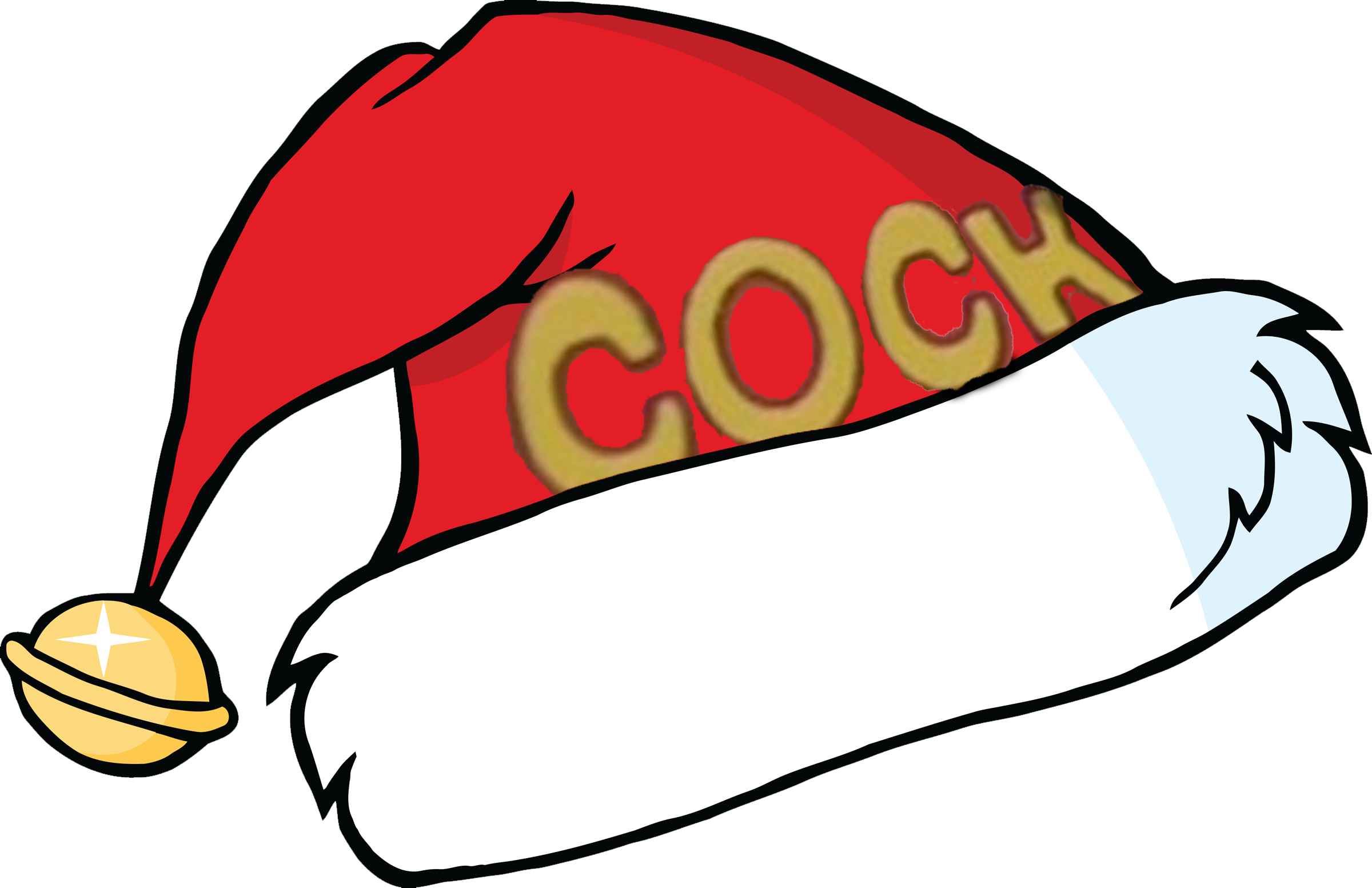 Christmas Hat Vector Png (2400x1553), Png Download