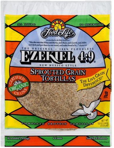 Food For Life Ezekiel - Sprouted Grain Tortillas (1111x736), Png Download