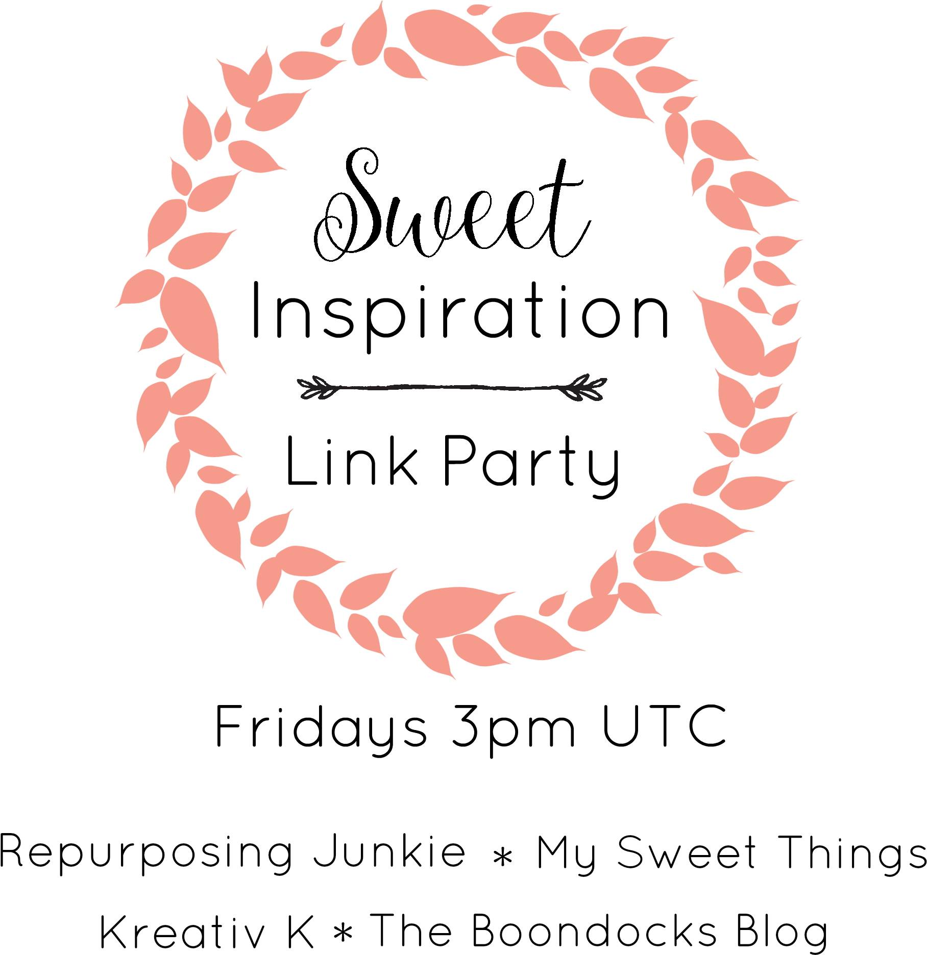 Sweet Inspiration Link Party Button - Party (2000x2000), Png Download