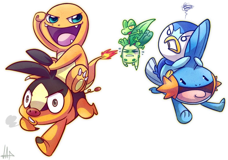 Post By Seriousjupiter On Aug 30, 2014 At - Mudkip And Tepig (815x574), Png Download