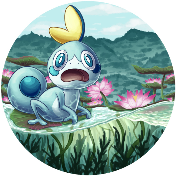 Who Else Is Team Sobble My New Favorite Crying Basilisk - Cartoon (600x600), Png Download