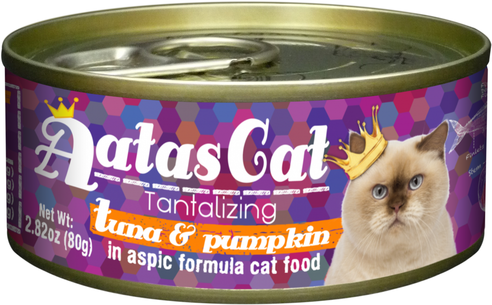 Aatas Cat Tantalizing Tuna & Pumpkin - Aatas Cat Savory Salmon & Tuna 80g (1000x1000), Png Download