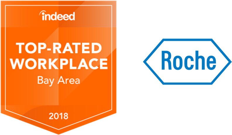 Both Roche And Genentech Have Been Named 20 Top-rated - Sign (863x472), Png Download