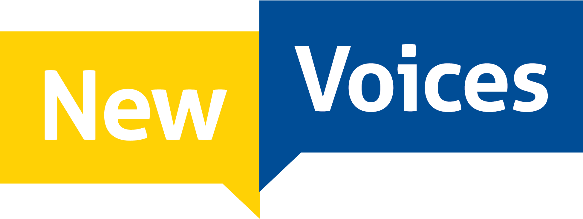 New Voices Logo - Graphic Design (2100x900), Png Download