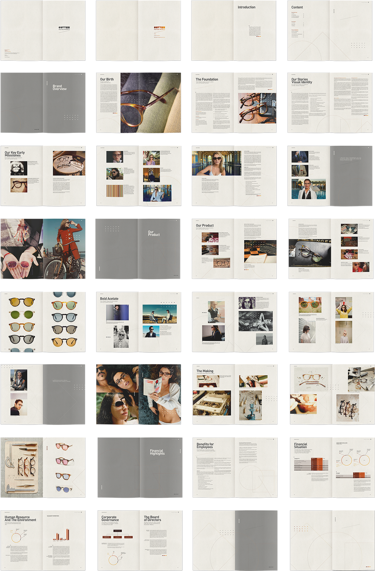 Oliver Peoples Annual Report On Behance - Architecture (1400x2053), Png Download