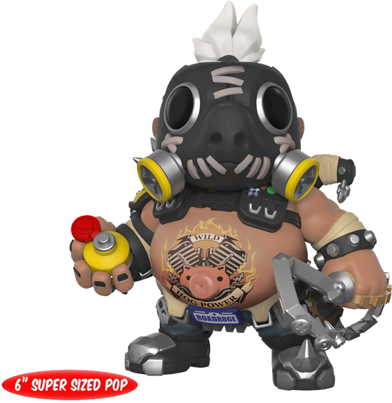 Roadhog 6" Pop Vinyl Figure - Funko Pop Overwatch Roadhog (600x600), Png Download