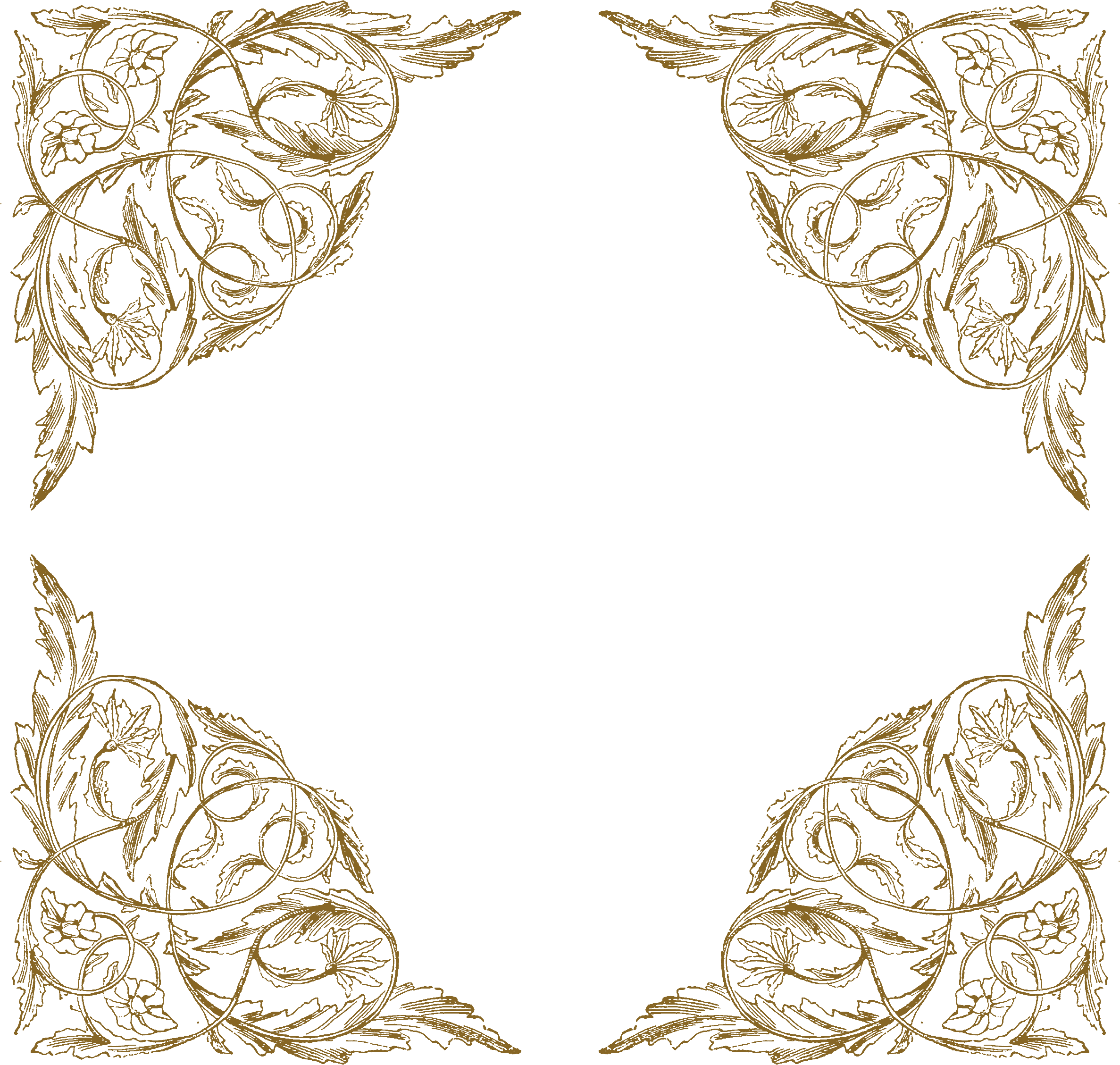 Author - Admin - Victorian Border Designs Transparent (2374x2257), Png Download