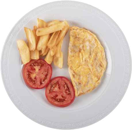 Egg And Chips (1024x724), Png Download