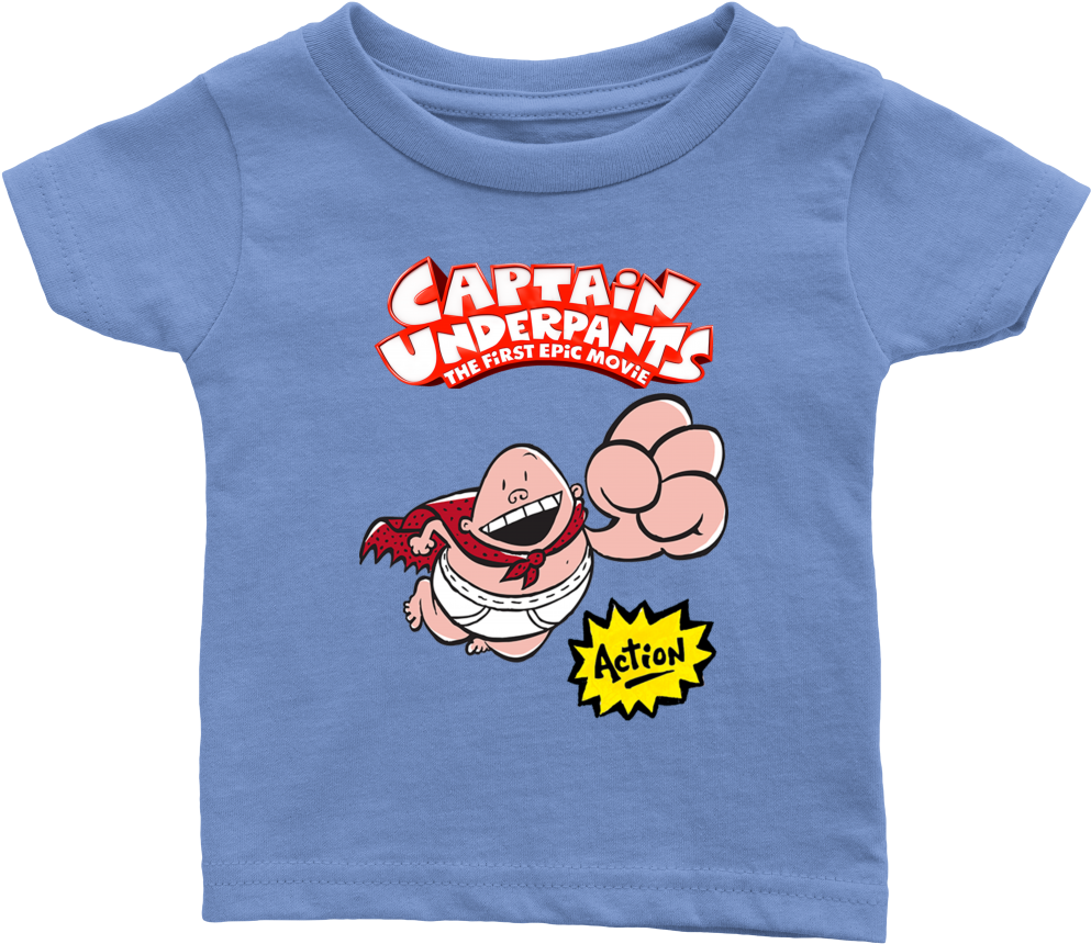Captain Underpants T-shirt - Infant (1000x1000), Png Download