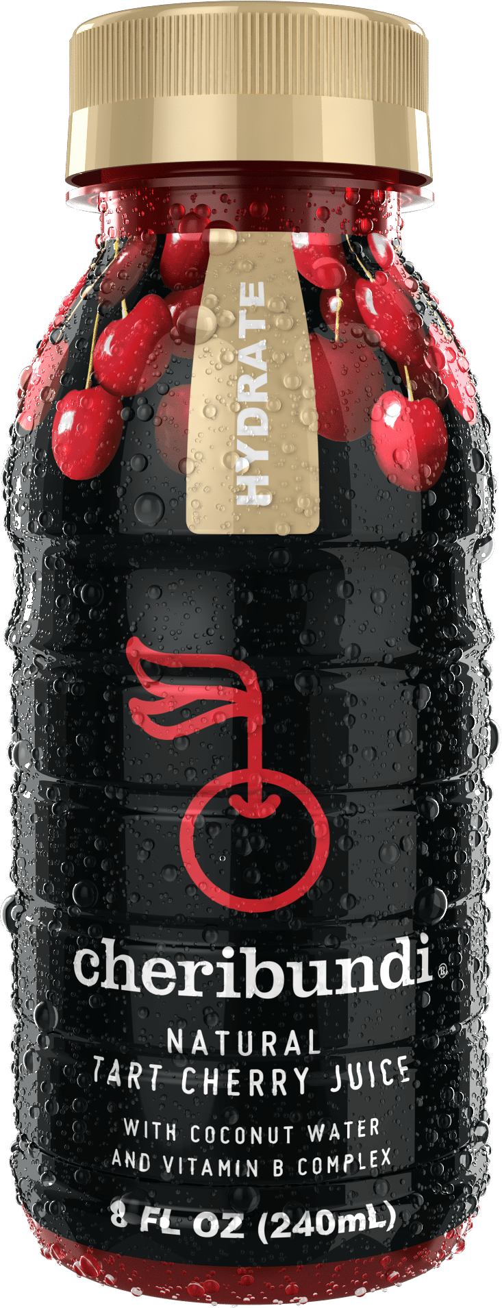 Coconut Tart Cherries = Hydrate Launching At Expo West - Cheribundi (733x1909), Png Download