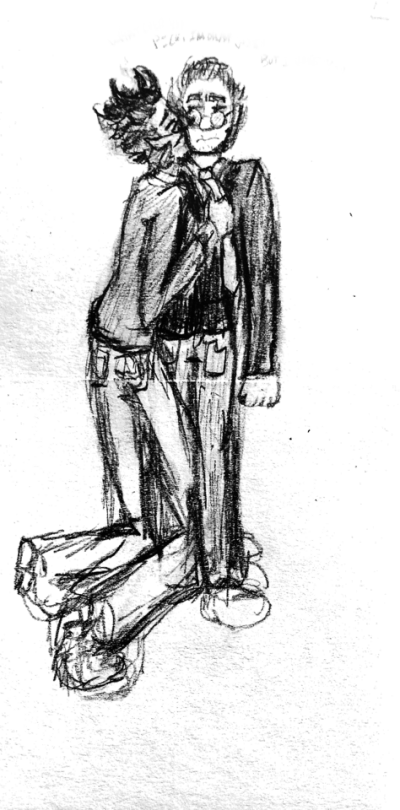 “you're A Piece Of Shit, Johan, You Hear ” Henry Growled, - Sketch (400x810), Png Download