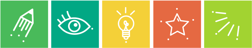 A Set Of Icons Represent The Various Facets Of Ecorise's (1000x214), Png Download