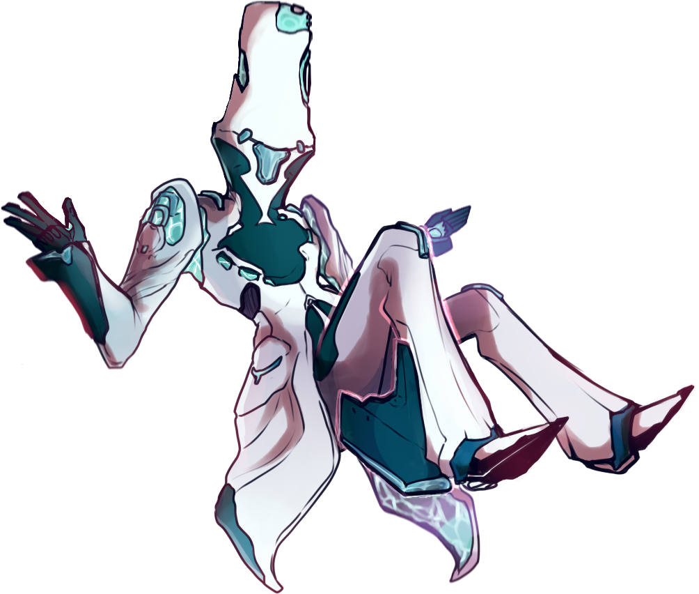 A Little Giftart Never Hurts Or Does It @derp-acolyte - Warframe Limbo Tumblr Art (1090x853), Png Download