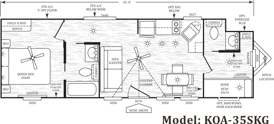 Koa 35 Skg - Technical Drawing (940x450), Png Download