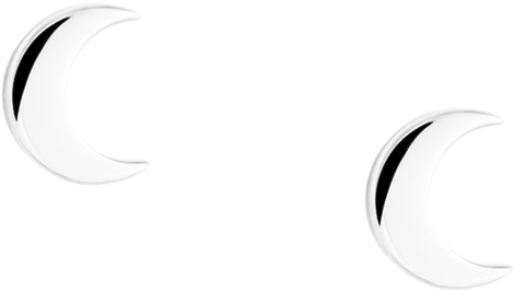 Moon Studs Image - Mobile Phone (939x1024), Png Download