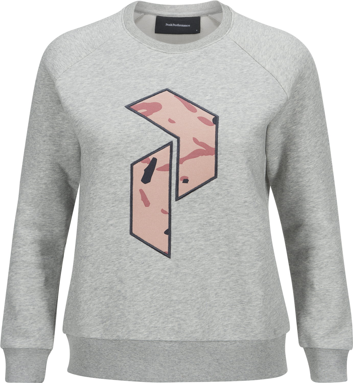 Women's Art Crew Neck Med Grey Mel - Long-sleeved T-shirt (1500x2000), Png Download