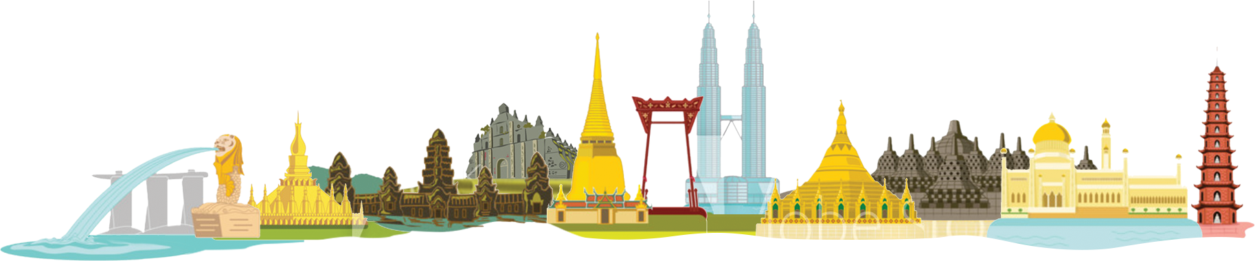 The 17th Asean Telecommunications & Information Technology - Illustration (1827x380), Png Download