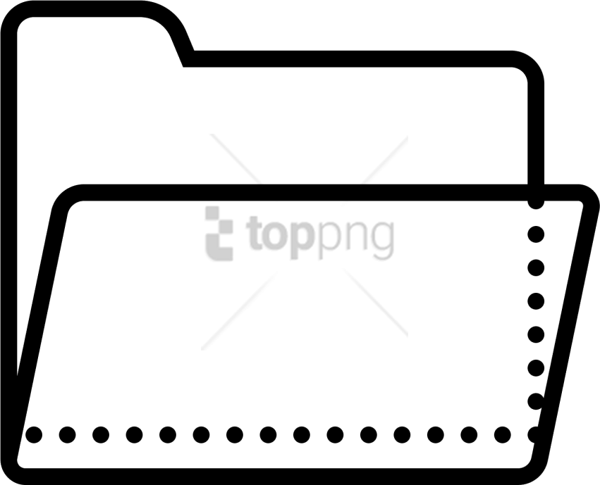 Free Png The Open Folder Icon For Pc (851x689), Png Download