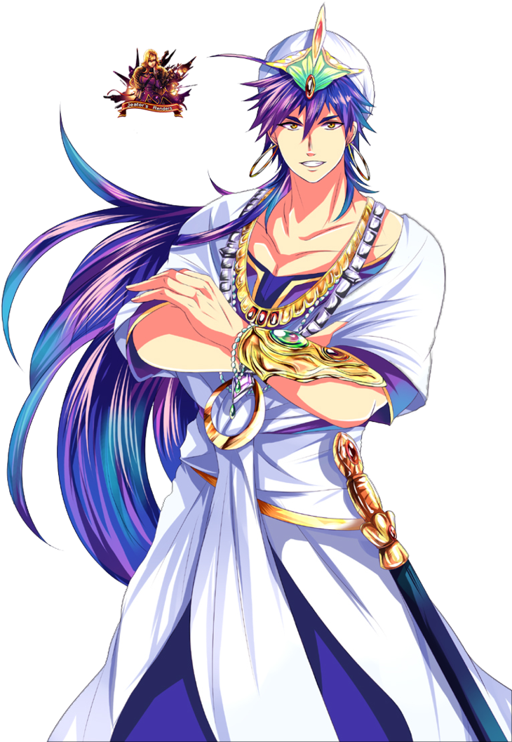 Gamedoutgeek - Sinbad Magi Render (754x1059), Png Download
