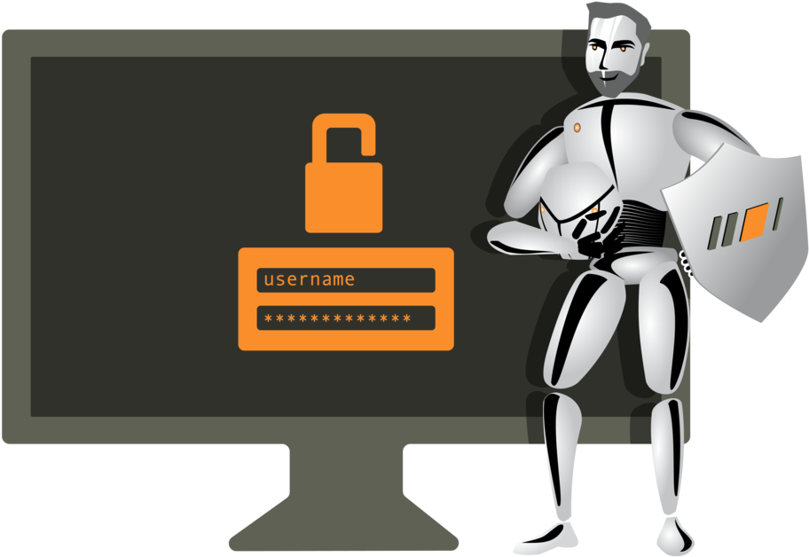 Cybersecurity - Computer Monitor (1000x709), Png Download