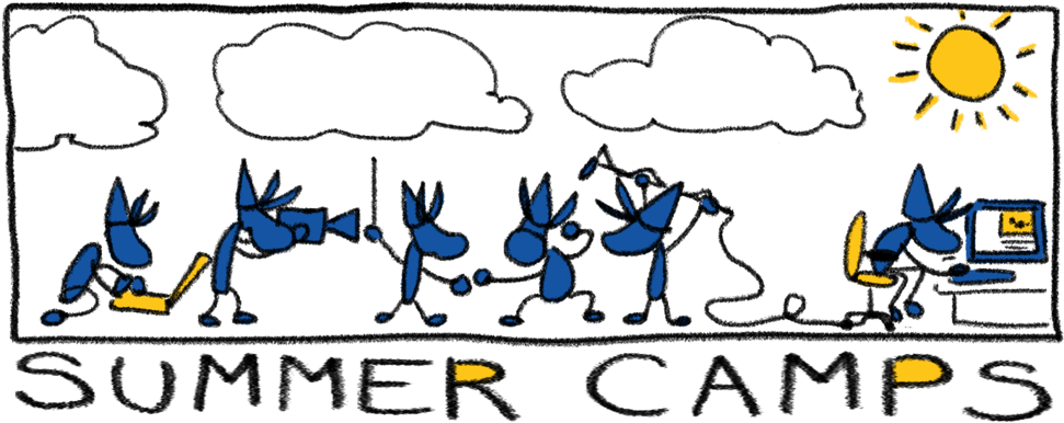 Summer Camps - Cartoon (1000x411), Png Download