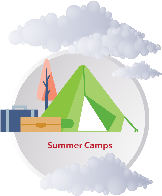 Summer-camp - Illustration (711x871), Png Download
