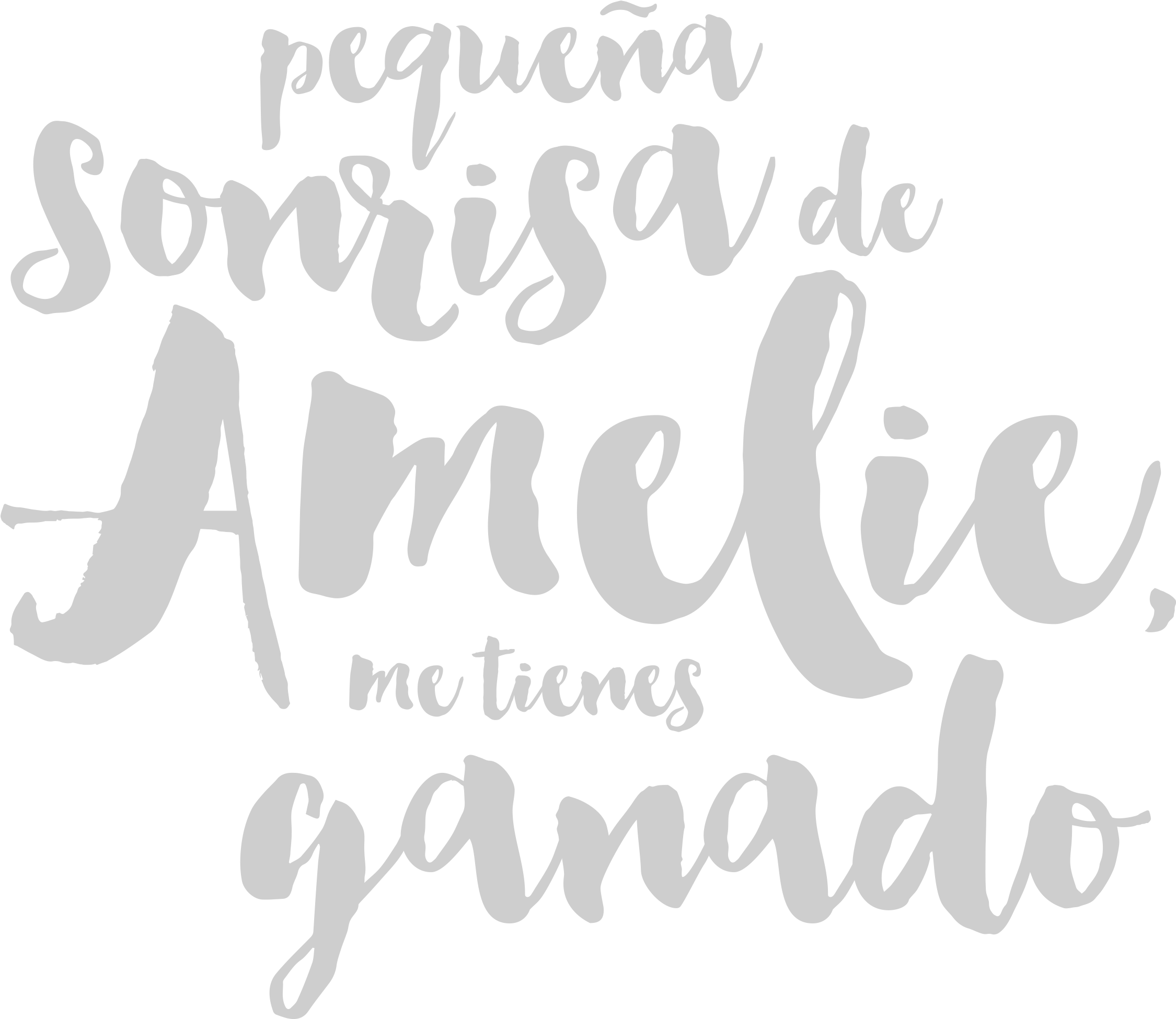 Daniella P - Calligraphy (3200x2700), Png Download