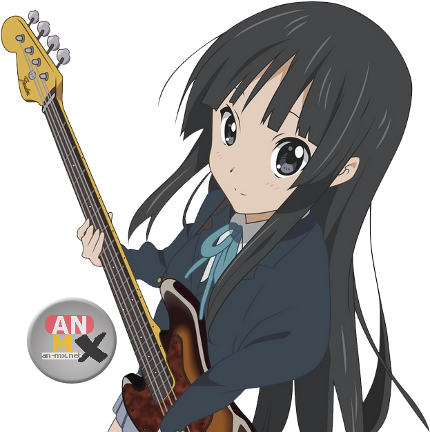 Chica Anime Photo 36050865 - K On Personajes Mio (630x632), Png Download