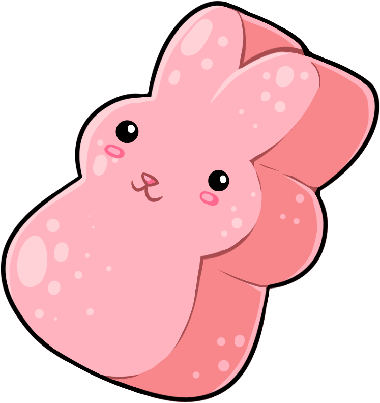 Pink Mallow Bunny - Mallow (800x800), Png Download