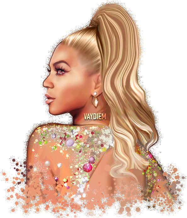 Dog Posts On - Beyonce Cool Art (864x864), Png Download