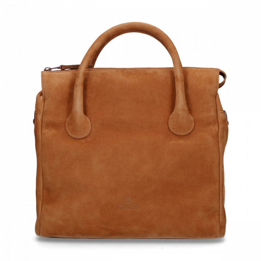Large Handbag Hand Buffed Leather Brown - Delvaux D Handle Bag (840x840), Png Download