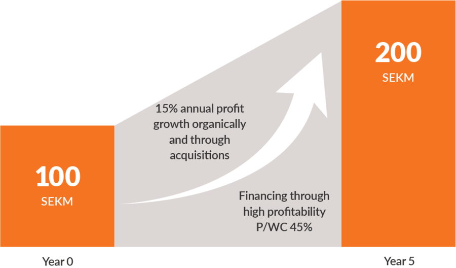 15 Percent Will Double The Profit In Five Years - Graphic Design (900x528), Png Download