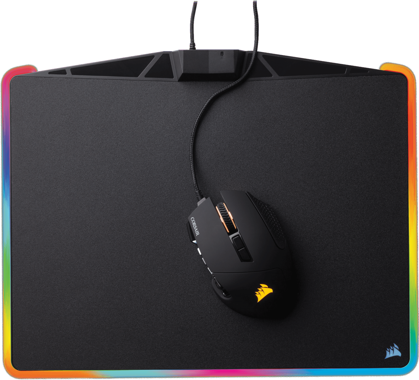 Corsair Gaming Mm800 Rgb Polaris Mouse Pad (1500x1382), Png Download
