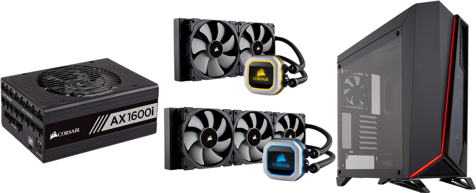 Corsair Launches New Psu, Coolers And Case At Ces - Corsair Products (1000x400), Png Download