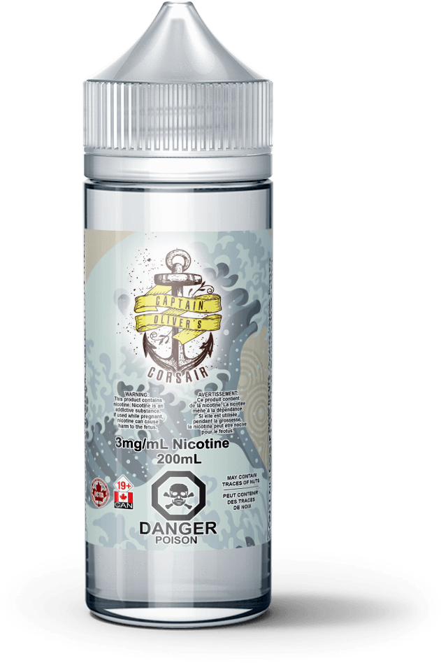 Corsair E-liquid Captain Oliver's Custards & Puddings - Ultimate 100 E Juice (1044x1049), Png Download