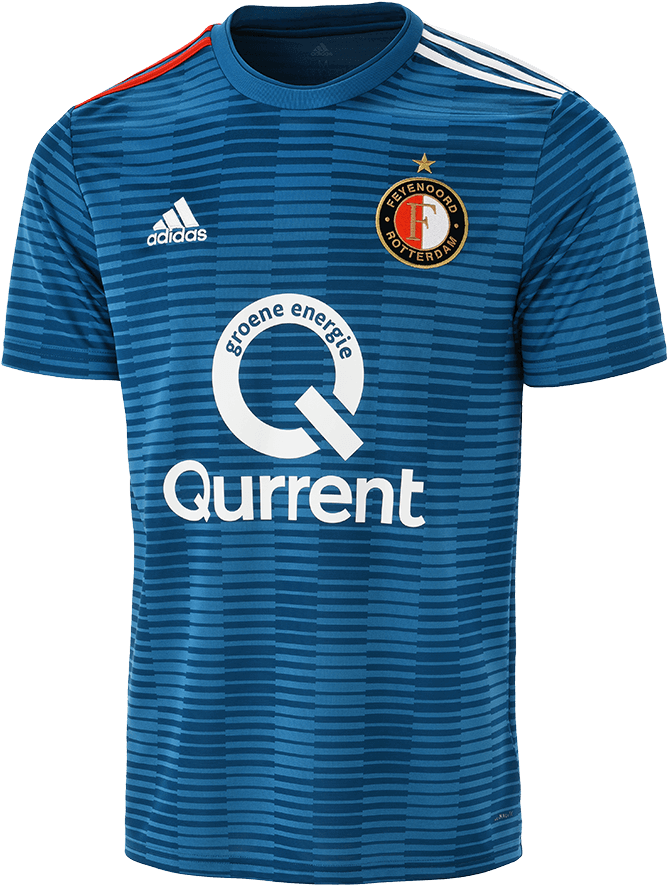 Feyenoord Away Shirt 2018/19 - Uit Tenue Feyenoord 2019 (900x900), Png Download