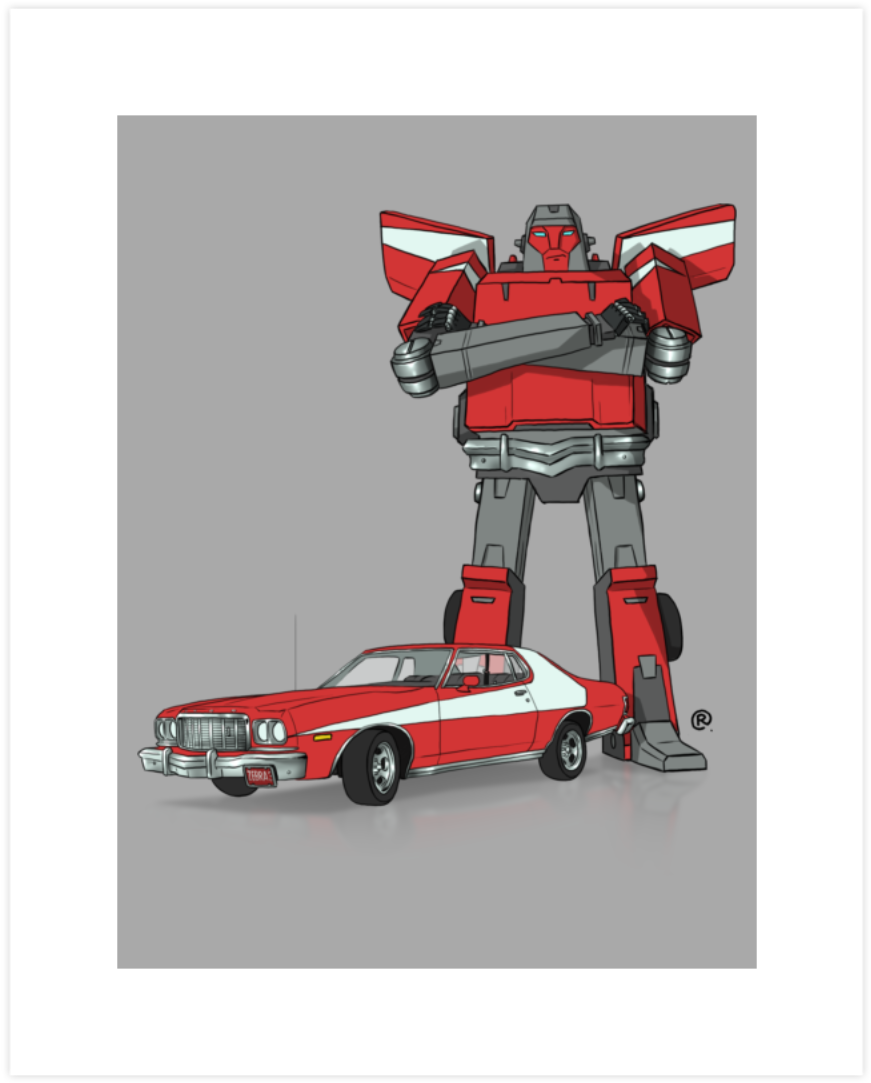 Gran Torino Art Print Gran Torino Print Designed By - Mecha (1200x1200), Png Download