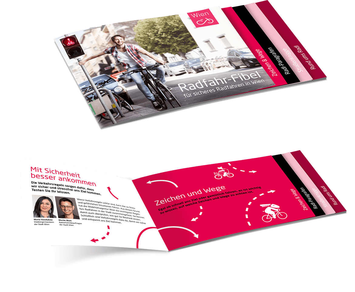 Mobilitätsagentur Wien Biking Guide - Flyer (1170x964), Png Download