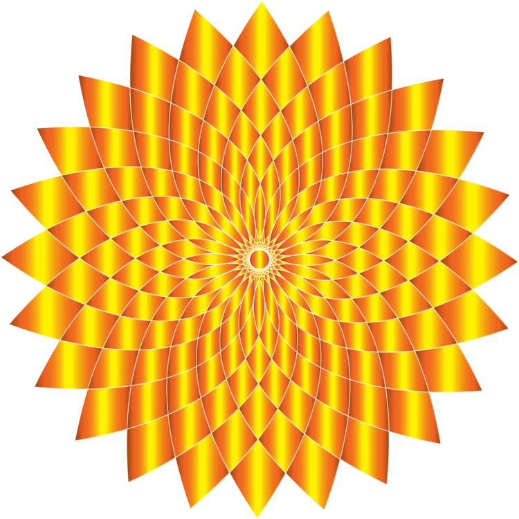 Flower Abstract Art Drawing Symmetry - Clip Art (750x750), Png Download